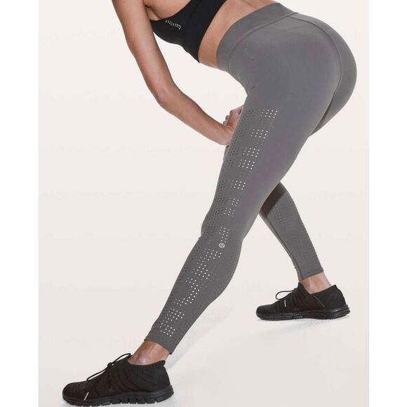 NWOT LULULEMON ATHLETICA Ride & Reflect Tight 28" (Lululemon C SoulCycle) in Met - Picture 4 of 8